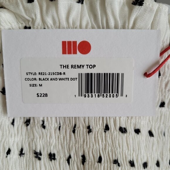 NWT Solid & Striped Remy Polka Dot Crop Top - Picture 12 of 15